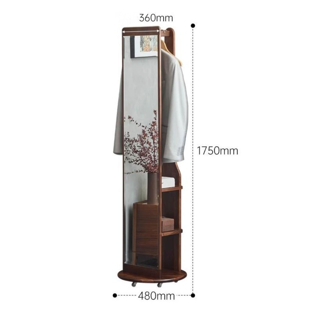 Miroir pivotant avec crochet