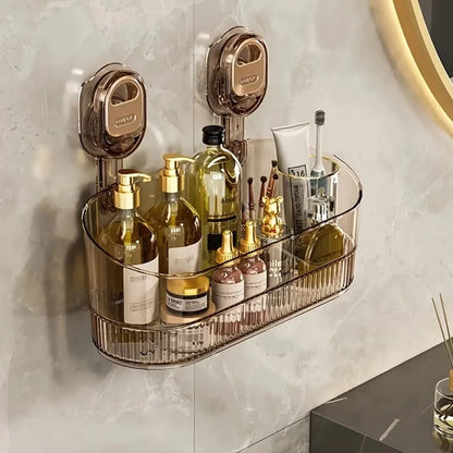 C-Contenitore da bagno con ventosa senza foratura