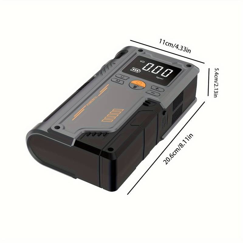 7-in-1 auto-starter met 150 PSI-compressor en USB-C