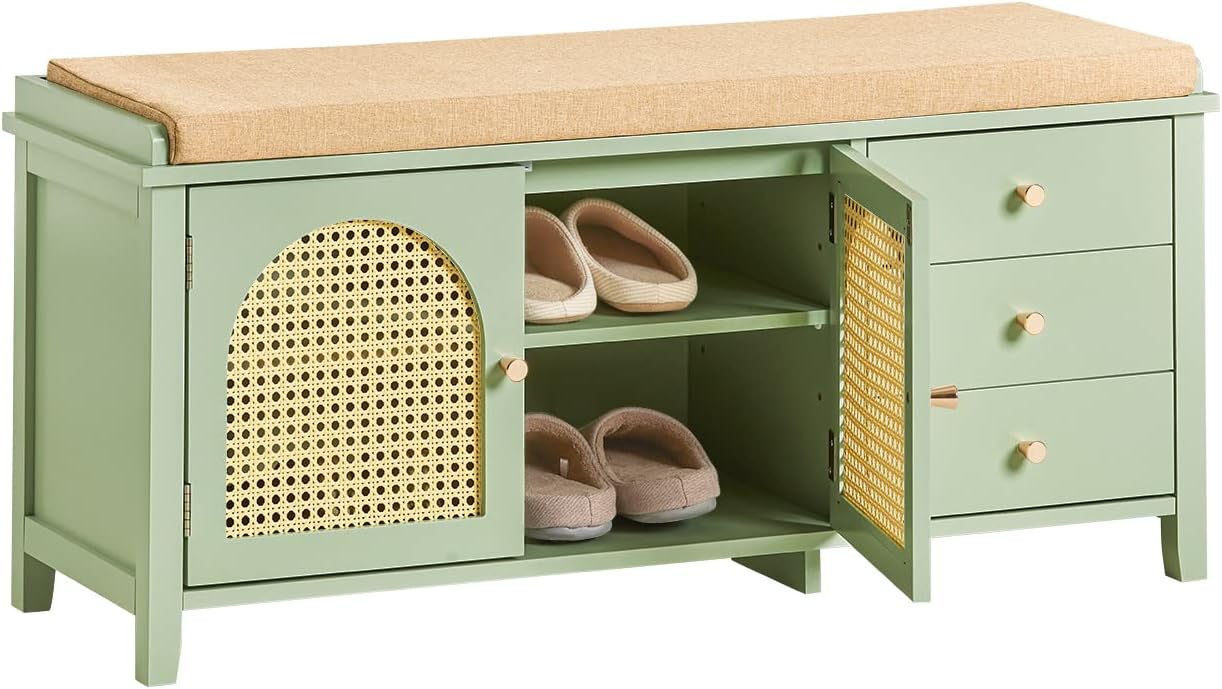 Banc à chaussures avec 3 tiroirs