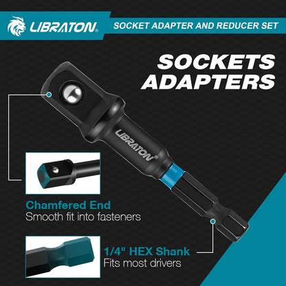 🔧  LIBRATON 20-delige Dopsleuteladapter Set