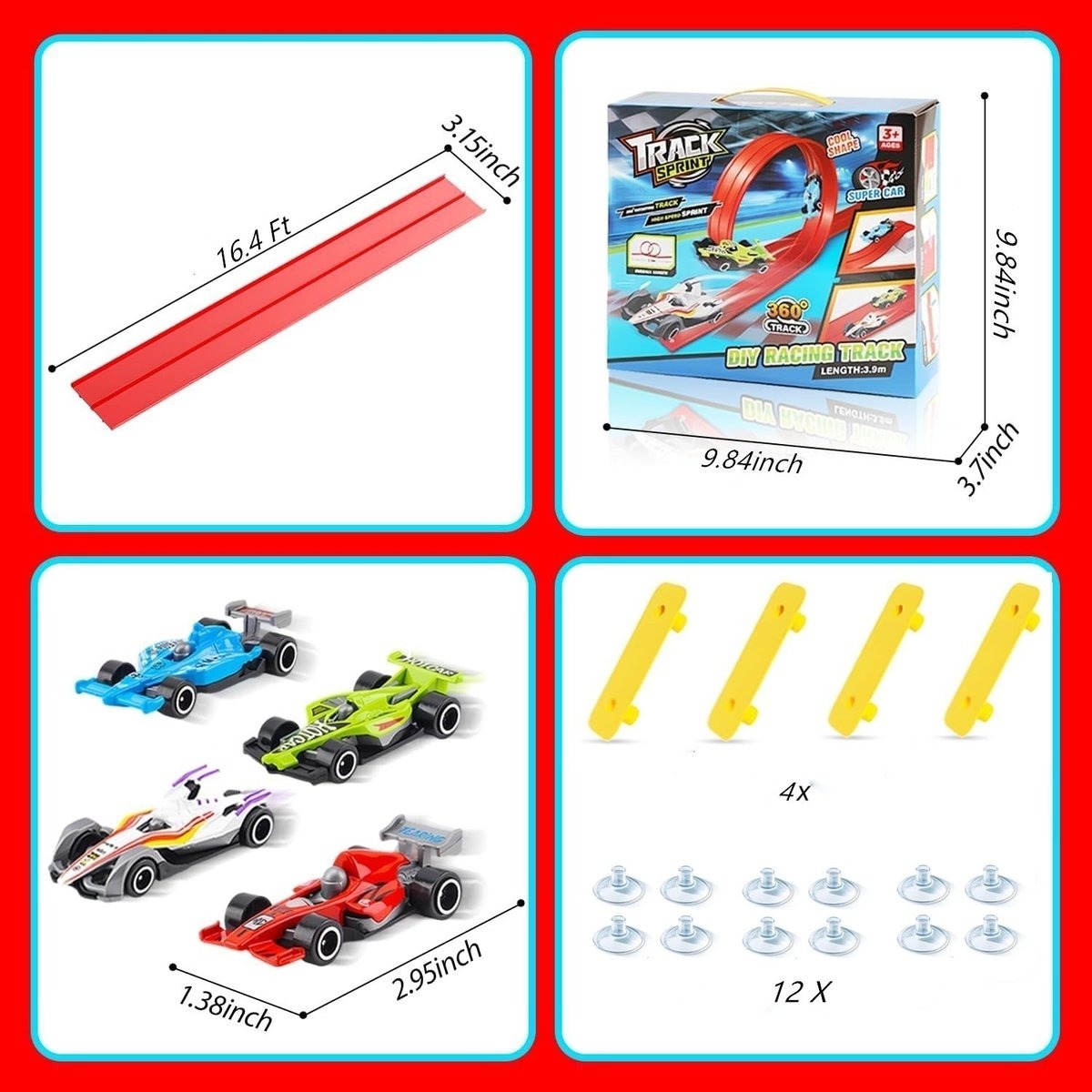 🎄🎁 Regalo a sorpresa di Natale 2025: pista da corsa flessibile fai da te 🚗✨