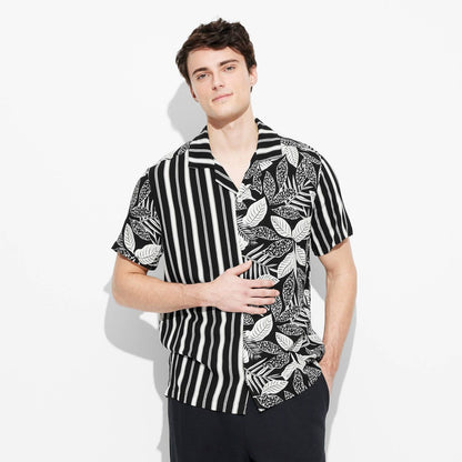 Heren Resort Shirt met Korte Mouwen