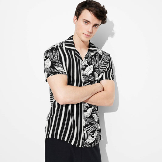 Heren Resort Shirt met Korte Mouwen