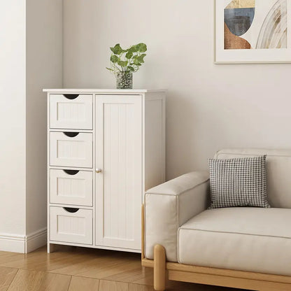 1 pz. Moderno armadio in legno bianco