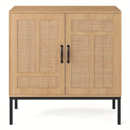 Armoire de rangement Boho en rotin