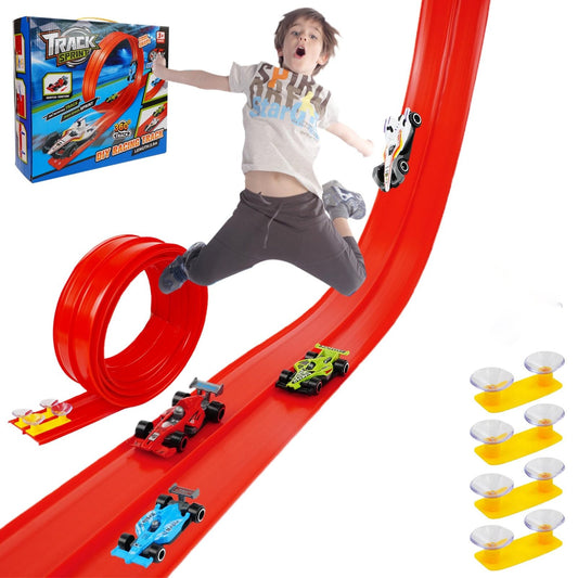🎄🎁 Kerstverrassing 2025: DIY flexibel racebaanspeelgoed 🚗✨