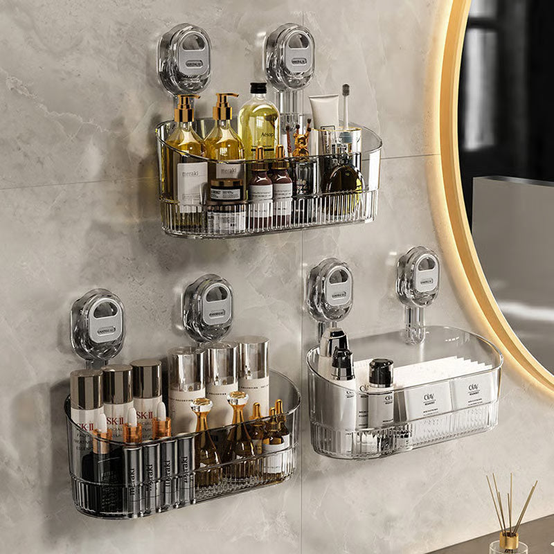 C-Contenitore da bagno con ventosa senza foratura