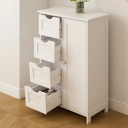 1 pz. Moderno armadio in legno bianco