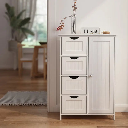 1 pz. Moderno armadio in legno bianco