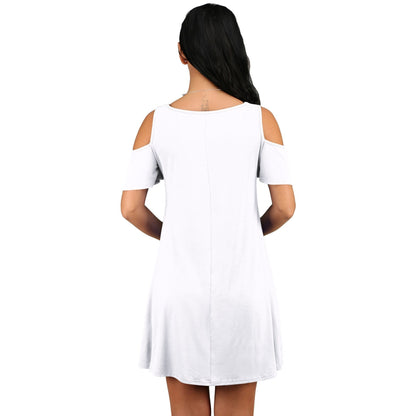 Dames zomerjurk off shoulder