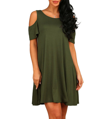 Dames zomerjurk off shoulder