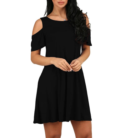 Dames zomerjurk off shoulder